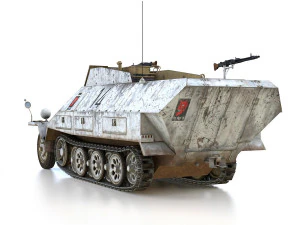 sdkfz 251-9 - ausfd - stummel - 14 3D Model
