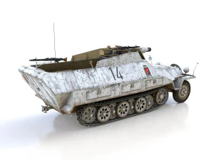 sdkfz 251-9 - ausfd - stummel - 14 3D Model