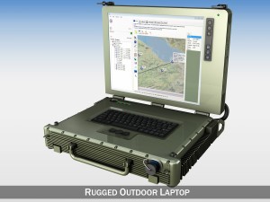 rugged military outdoor laptop Modèle 3D