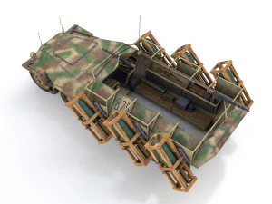 sdkfz 251 - ausf d - stuka zu fuss - 825 3D Model
