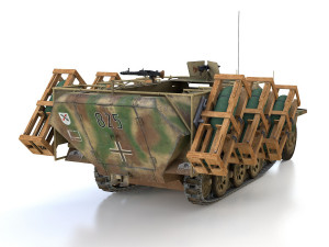 sdkfz 251 - ausf d - stuka zu fuss - 825 Modelo 3D