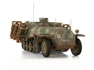 sdkfz 251 - ausf d - stuka zu fuss - 825 Modelo 3D