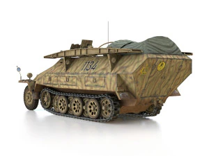 sdkfz 251 - ausf d - assault-engineer vehicle - 1134 3D Model