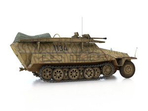 sdkfz 251 - ausf d - assault-engineer vehicle - 1134 3D-Modell