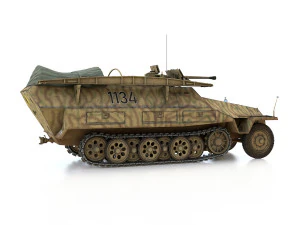 sdkfz 251 - ausf d - assault-engineer vehicle - 1134 3D Model