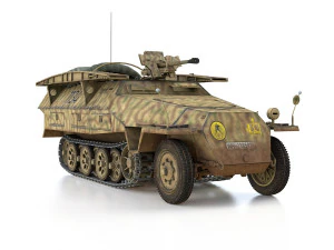 sdkfz 251 - ausf d - assault-engineer vehicle - 1134 3D Model
