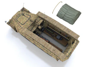 sdkfz 251 - ausf d - assault-engineer vehicle - 1134 3D Model