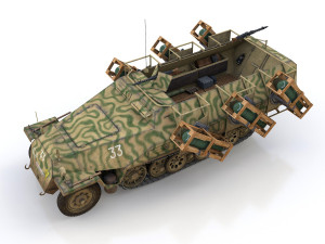 sdkfz 251 - ausf d - stuka zu fuss - 33 3D Model