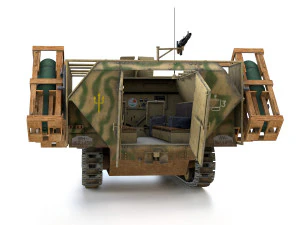 sdkfz 251 - ausf d - stuka zu fuss - 33 3D Model