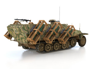 sdkfz 251 - ausf d - stuka zu fuss - 33 3D Model