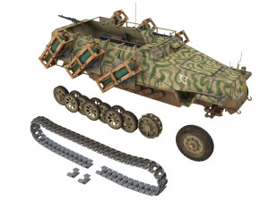 sdkfz 251 - ausf d - stuka zu fuss - 33 3D Model