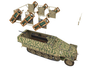 sdkfz 251 - ausf d - stuka zu fuss - 33 3D Model