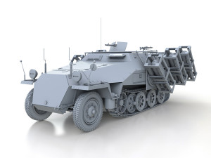sdkfz 251 - ausf d - stuka zu fuss - 33 3D Model