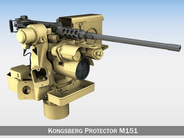 rws kongsberg protector m151 m2 3D Модель .c4d .max .obj .3ds .fbx .stl .blend 