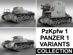 panzerkampfwagen 1 panzer 1 collection 3D Model