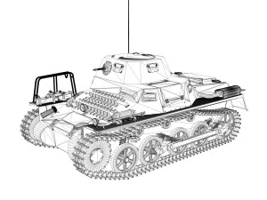 panzerkampfwagen 1 panzer 1 collection 3D Model