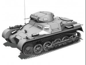 panzerkampfwagen 1 panzer 1 collection 3D Model