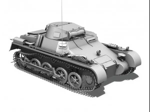 panzerkampfwagen 1 panzer 1 collection 3D Model