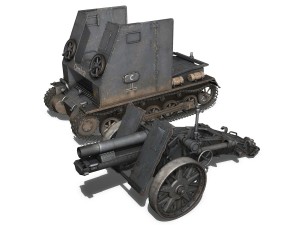 sturmpanzer1 bison cambrai 2pzdiv 3D Модель