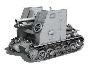 sturmpanzer1 bison cambrai 2pzdiv 3D Model