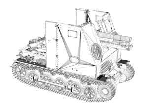 sturmpanzer1 bison cambrai 2pzdiv 3D Model