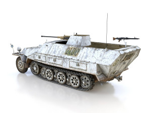 sdkfz 251-17 - ausfd - anti-aircraft-vehicle - 2100 3D-Modell
