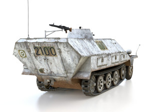 sdkfz 251-17 - ausfd - anti-aircraft-vehicle - 2100 3D-Modell