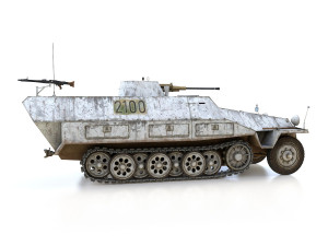 sdkfz 251-17 - ausfd - anti-aircraft-vehicle - 2100 3D-Modell
