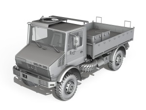 mercedes benz unimog u1300l 3D Model
