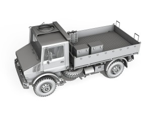 mercedes benz unimog u1300l 3D Model