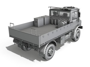 mercedes benz unimog u1300l 3D Model