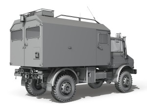 mercedes benz unimog u1300l ambulance Model 3D