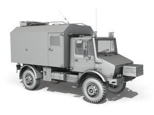 mercedes benz unimog u1300l ambulance Model 3D