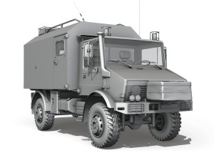 mercedes benz unimog u1300l ambulance Model 3D