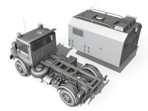 mercedes benz unimog u1300l ambulance Model 3D