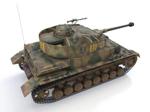 pzkpfw iv - panzer 4 - ausfj - 611 3D Model