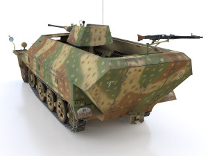 sdkfz 251-17 - ausfd - anti-aircraft-vehicle 3D Model