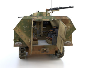 sdkfz 251-17 - ausfd - anti-aircraft-vehicle 3D Model