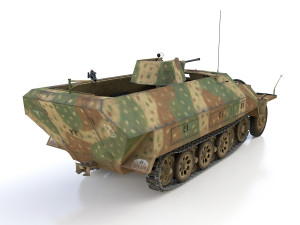 sdkfz 251-17 - ausfd - anti-aircraft-vehicle 3D Model