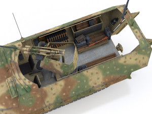 sdkfz 251-17 - ausfd - anti-aircraft-vehicle 3D Model
