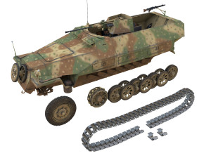 sdkfz 251-17 - ausfd - anti-aircraft-vehicle 3D Model