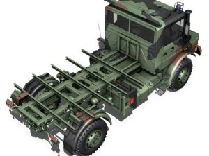 mercedes benz unimog u1300l  ambulance 3D Model
