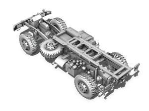 mercedes benz unimog u1300l - ambulance trailer Modello 3D