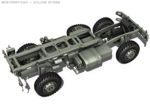 mercedes benz  unimog  belgian ambulance 3D Модель