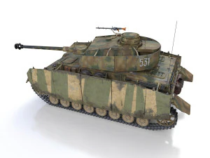 pzkpfw iv - panzer 4 - ausfh - 531 3D Model