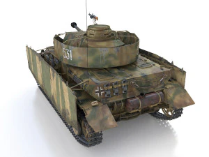 pzkpfw iv - panzer 4 - ausfh - 531 3D Model