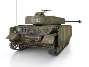 pzkpfw iv - panzer 4 - ausfh - 531 Model 3D