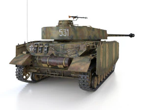 pzkpfw iv - panzer 4 - ausfh - 531 3D Model