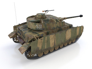 pzkpfw iv - panzer 4 - ausfh - 531 Model 3D