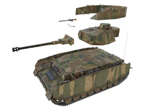 pzkpfw iv - panzer 4 - ausfh - 531 3D Model